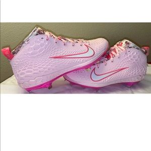 Nike Mike Trout Zoom 5 Baseball Cleats Sz.12 Pink